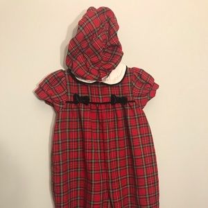 Baby girl Christmas Outfit with hat